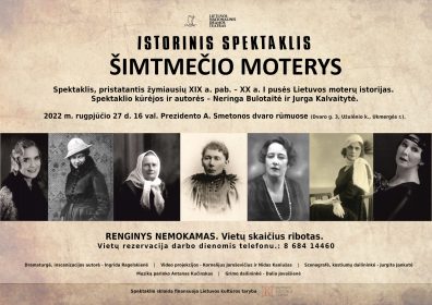 Spektaklis „Šimtmečio moterys“ – A. Smetonos dvaro rūmuose