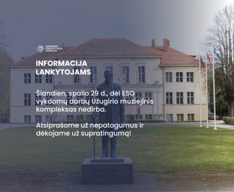 Spalio 29 d. Užugirio muziejinis kompleksas nedirbs